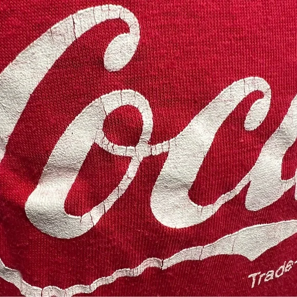 Vintage Enjoy Coca-Cola Classic Red Single Stitch T Shirt Original Sz L - Picture 4 of 9